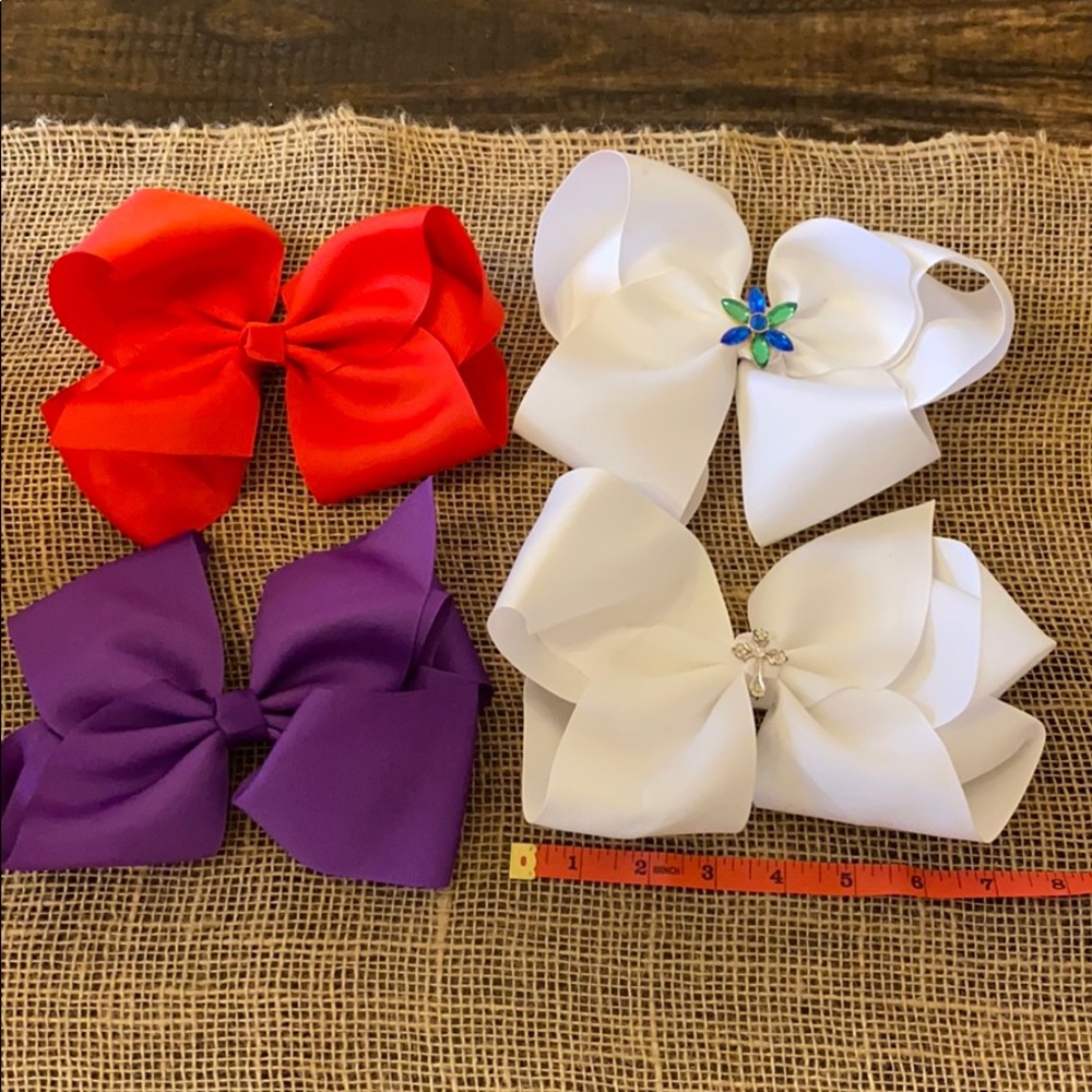 4 Extra large girls bows